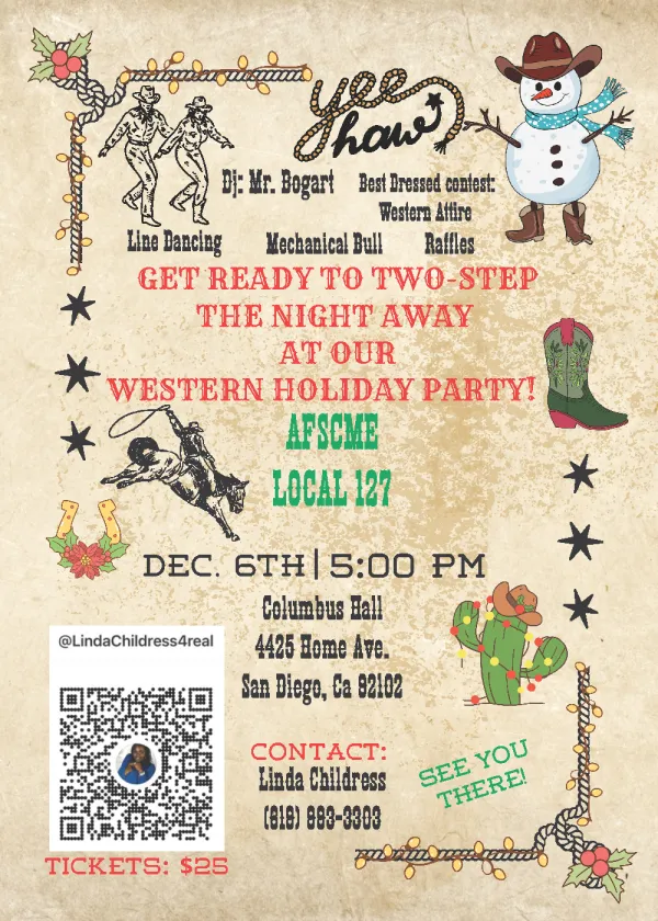 holiday party flyer